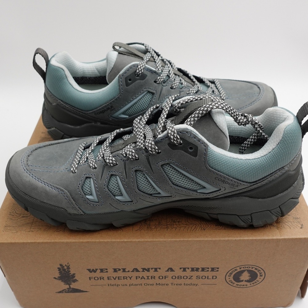 Oboz Sawtooth X Low B-Dry Waterproof Women 7 Slate Hiking Shoes 23502